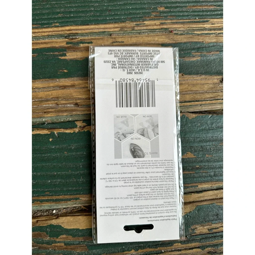 Crafters Square Babe Iron On Patch Faux Pearl Rhinestone Applique White 5 Inch